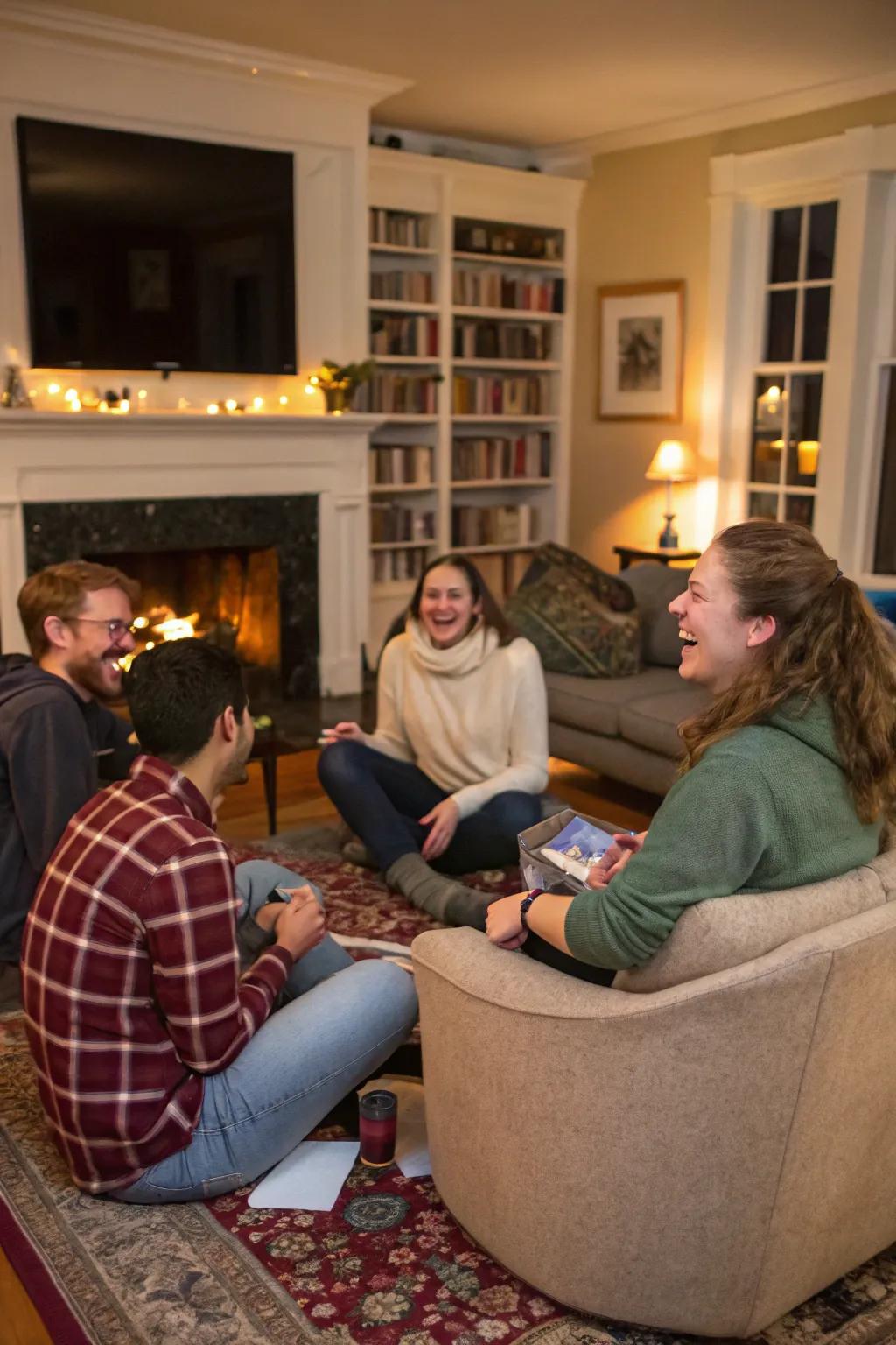 A heartfelt sharing moments to conclude a meaningful Galentine's Day.