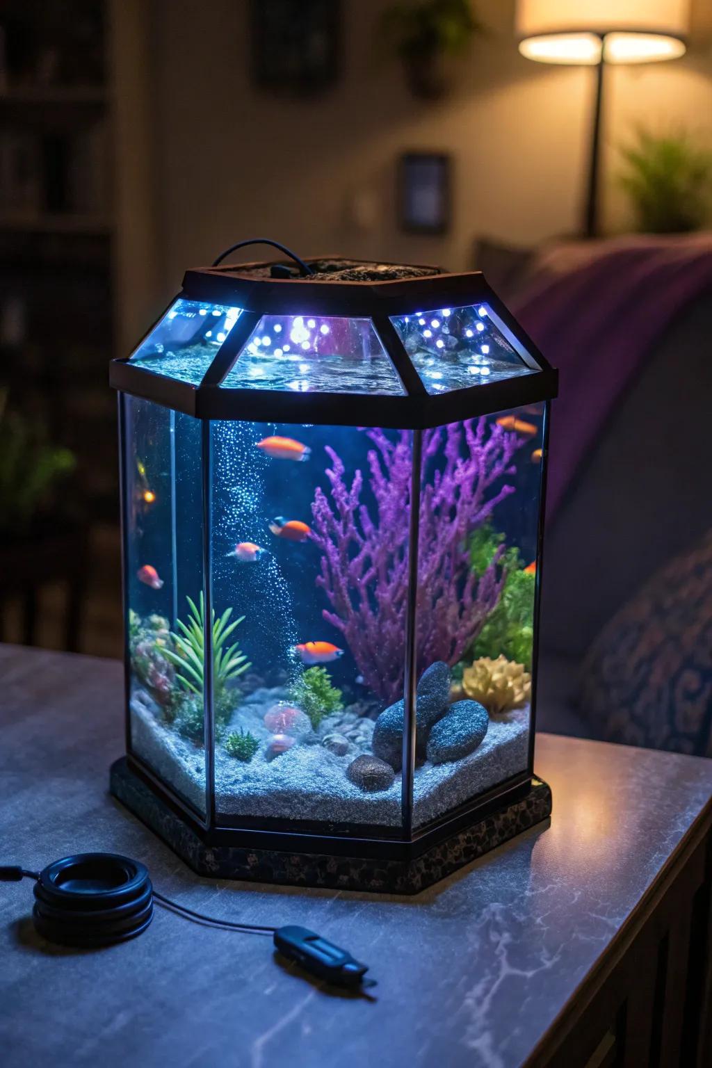 Employ diode illumination to transmute your enclosure's ambiance.