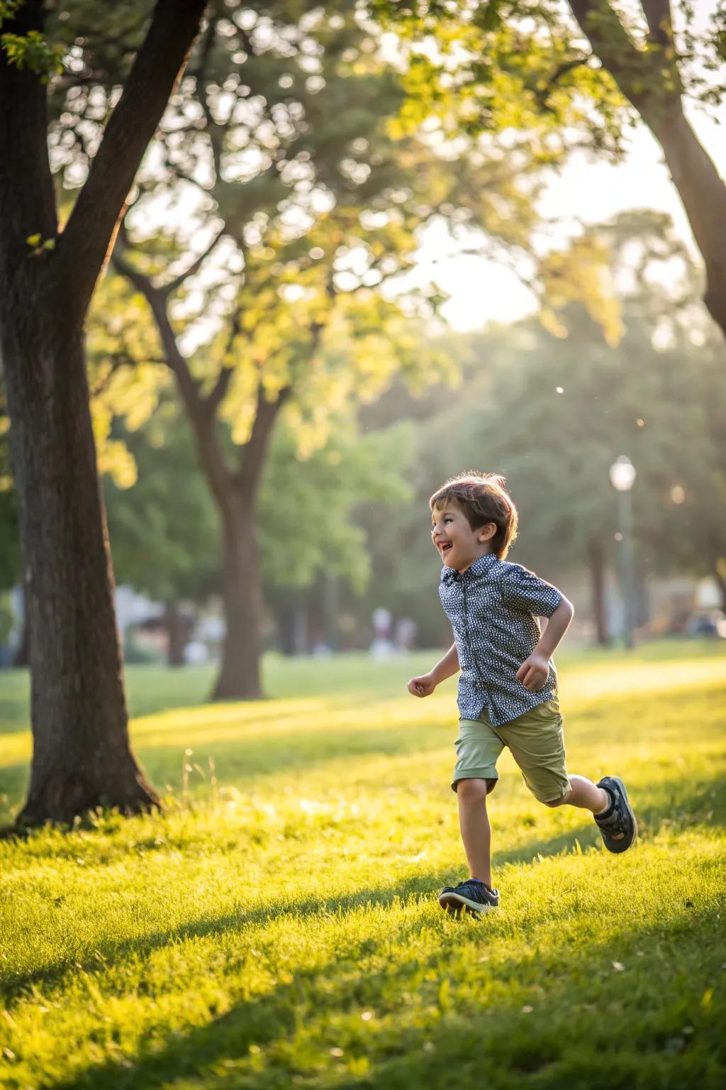 Nature forms the perfect setting for a joyous photoshoot.