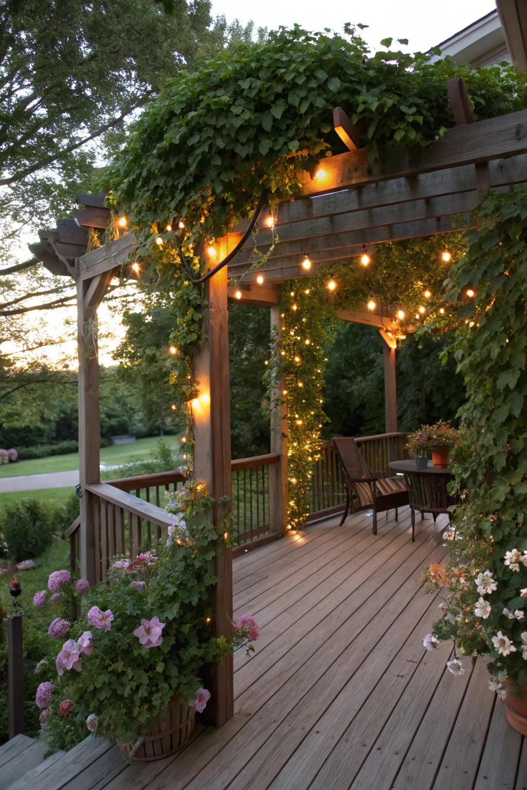 A canopy delivers shade and a dash of refinement.
