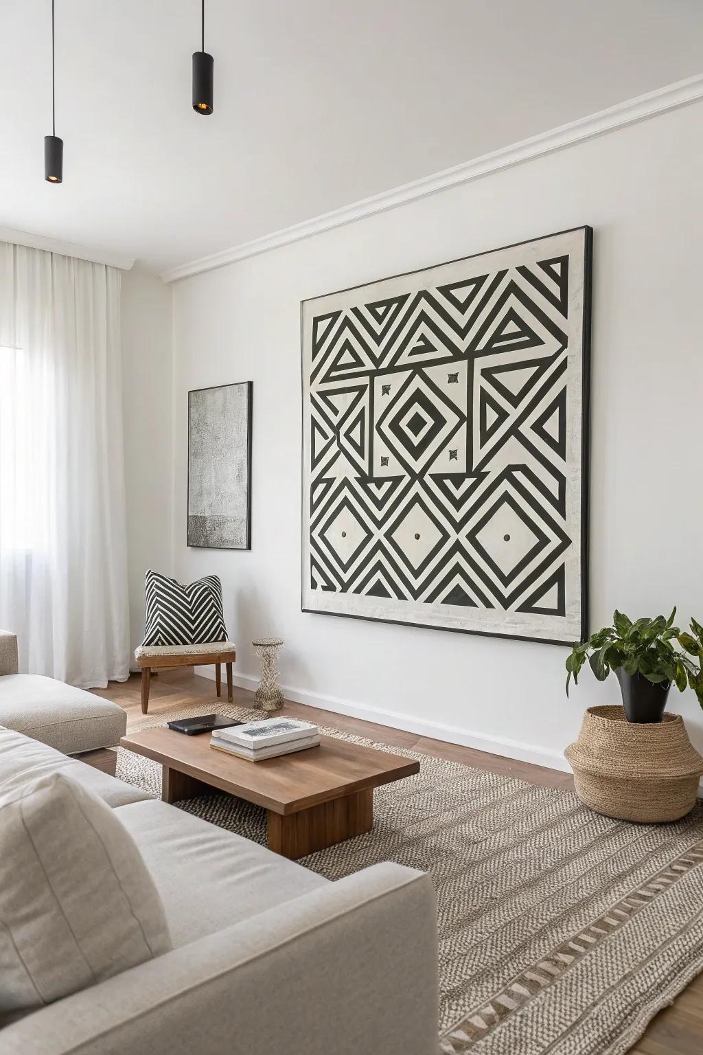 Geometric designs add a modern, minimalist vibe.