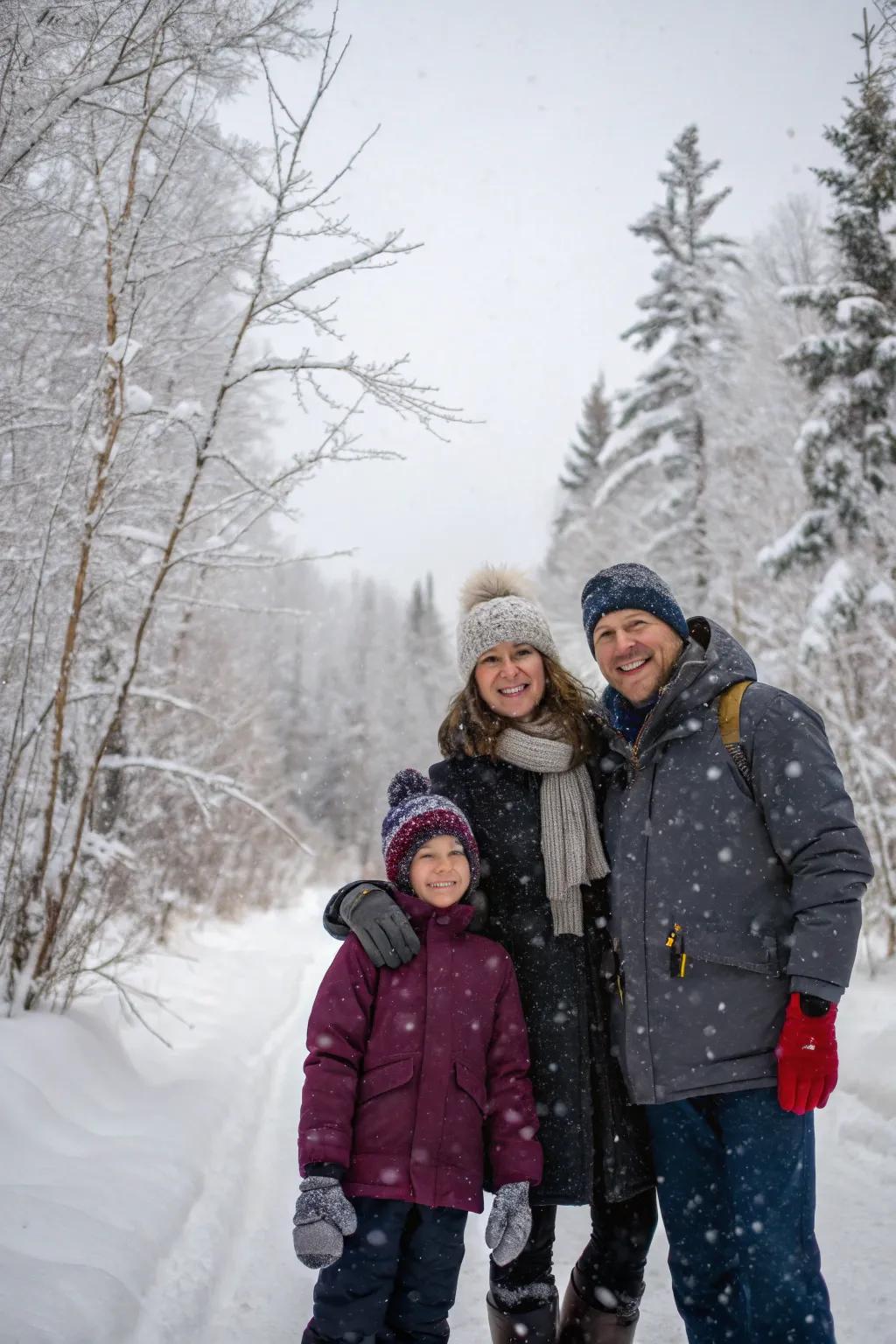 Embrace the splendor of winter for your holiday photos.