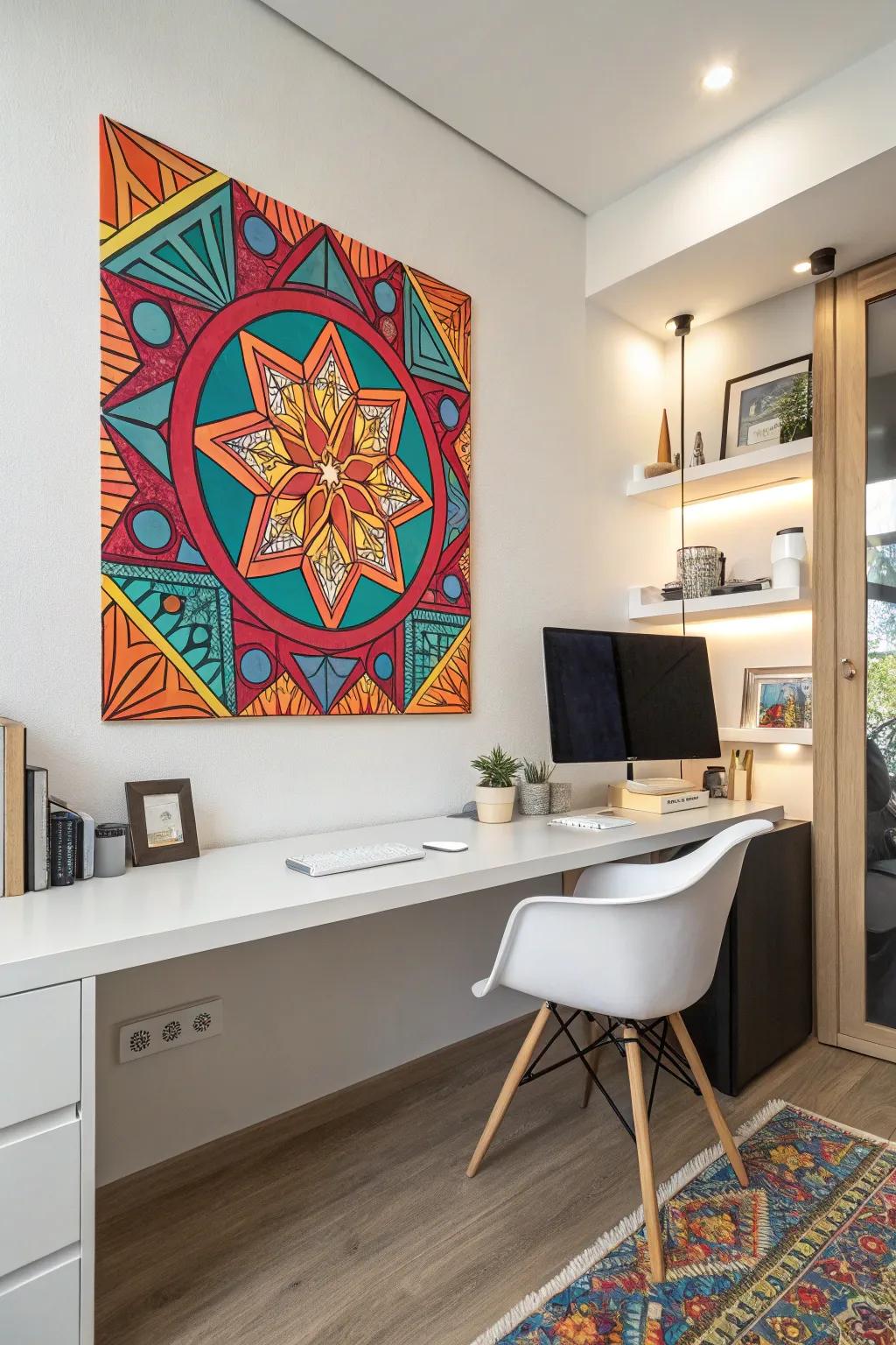 Geometric designs infuse dynamic energy and cultural legacy into your decor.