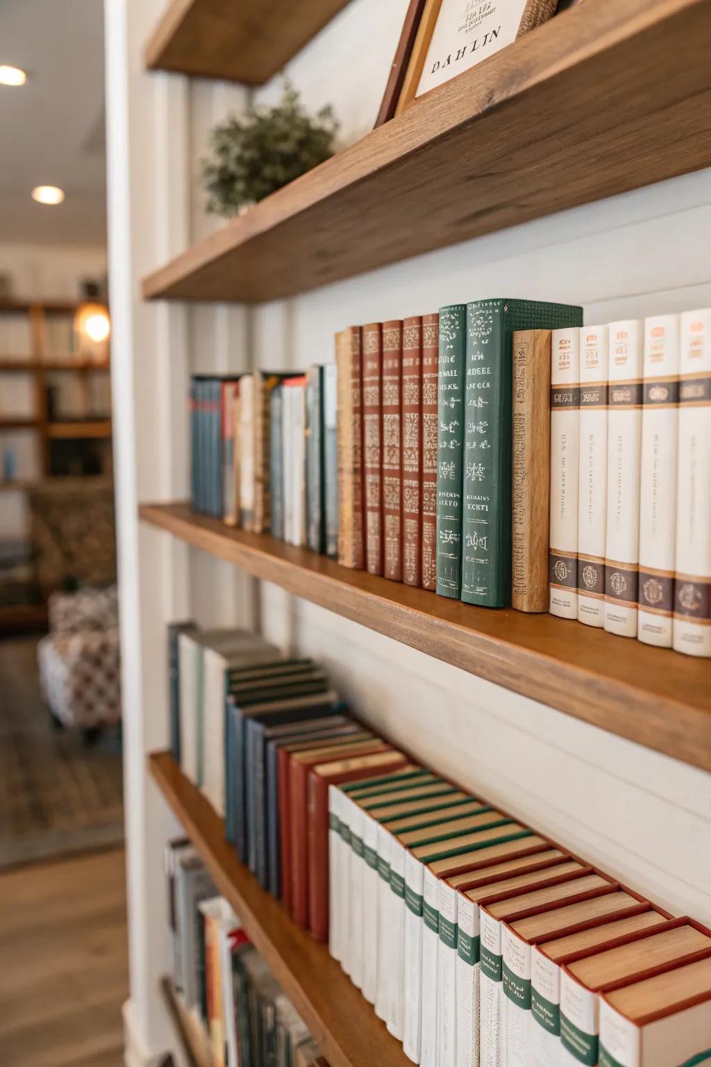 Books as decor add elegance and interest.