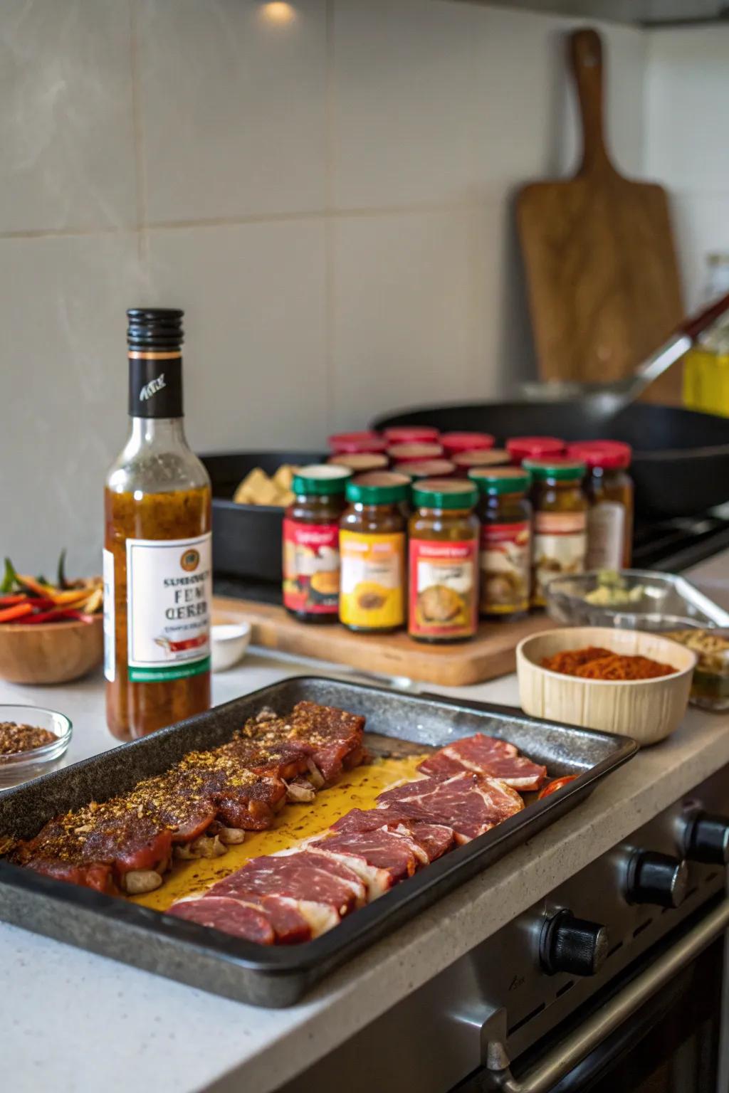 Liquid smoke is the secret for adding true outdoor BBQ taste indoors.