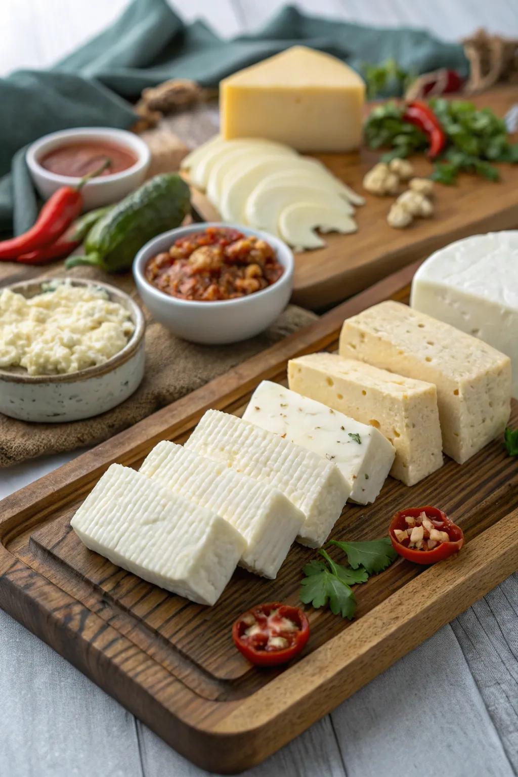 An exquisite selection of Mexican cheeses that will please any cheese connoisseur.