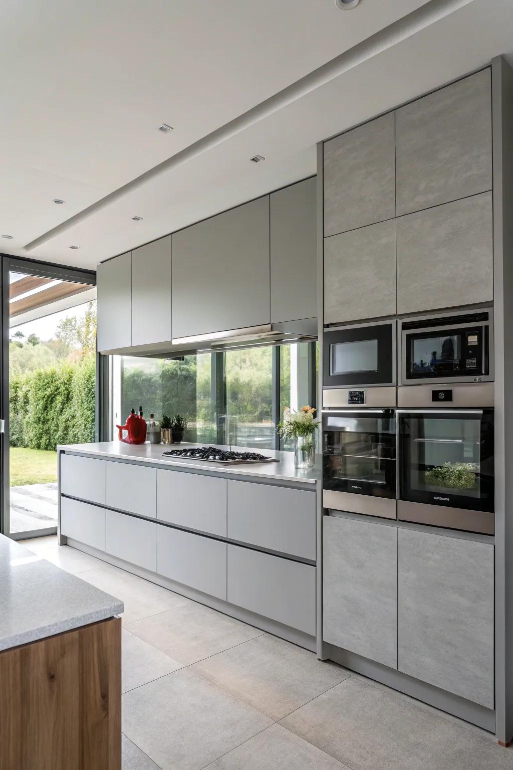 Seamlessly interweave gadgets for a svelte and modern cooking hub.