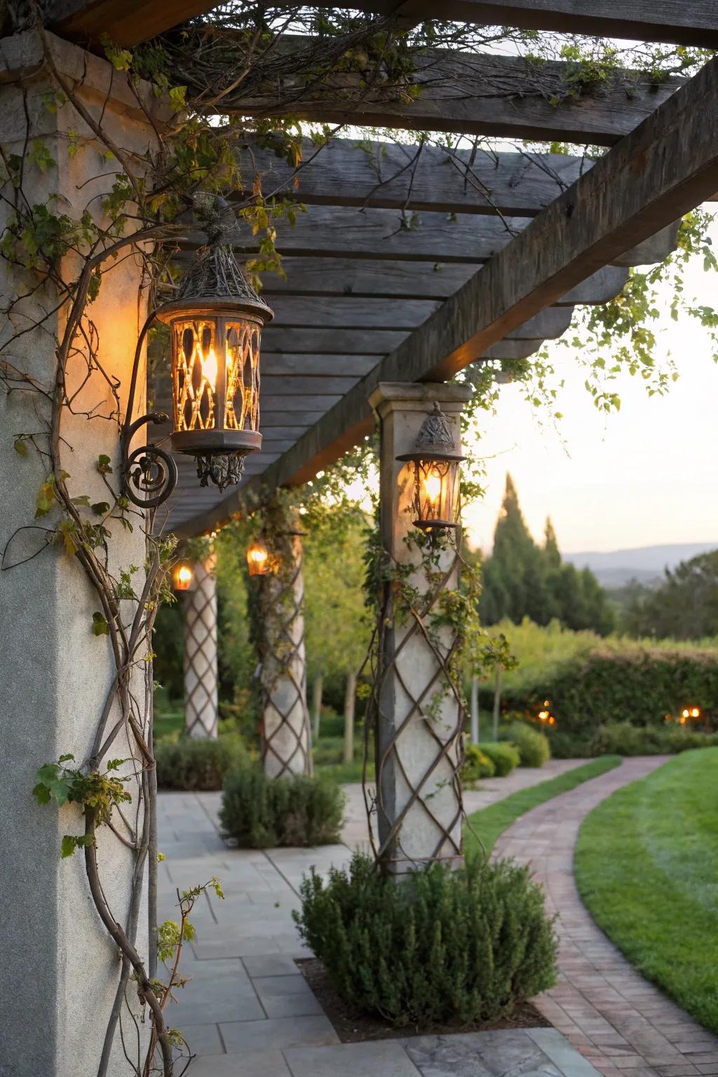 Wax lights impart sentiment and warmth.