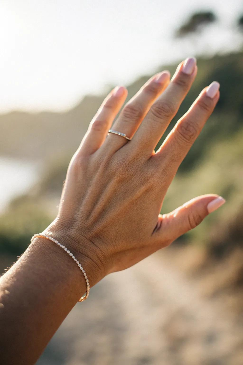 Sophisticated Minimalist Pinky Ring