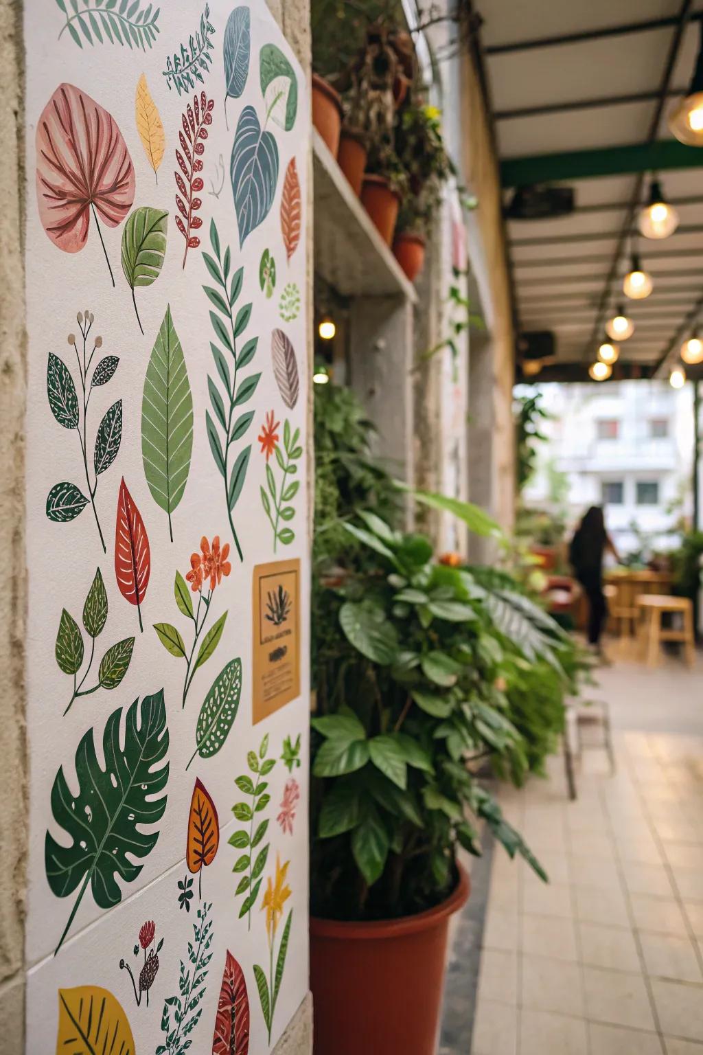 Find tranquility with nature-themed wall stickers.