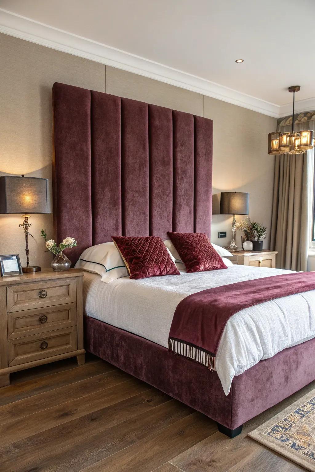 Upholstered panels introduce a sense of softness and luxury, making any bedroom more inviting.