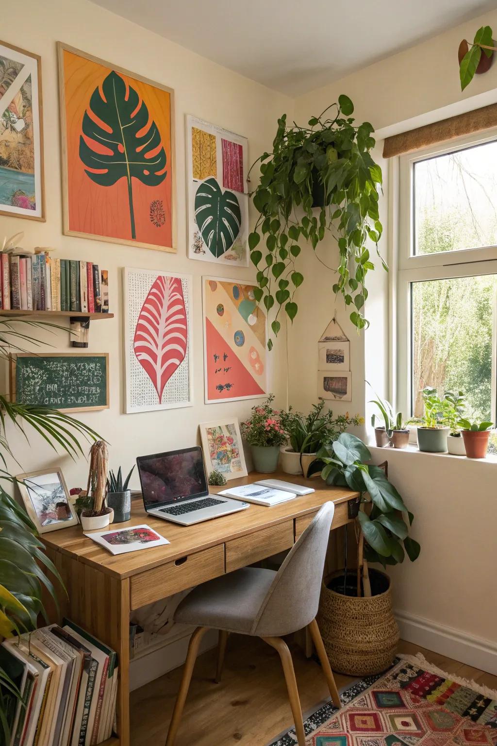 Adding personal items brings your workspace to life.