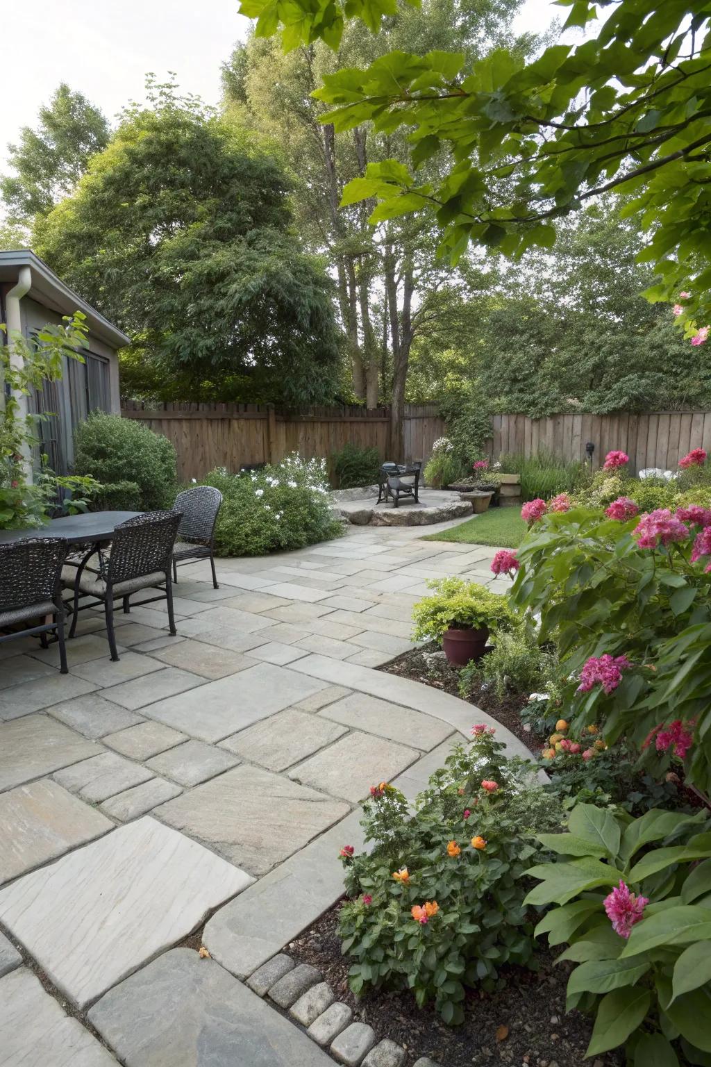 Natural stone pavers offer a classic and elegant aesthetic.