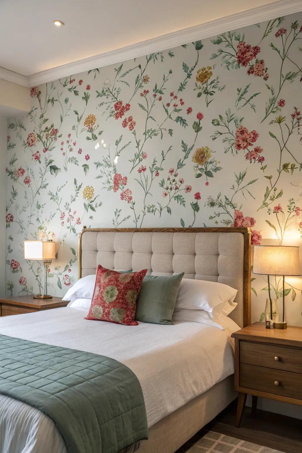Revamp your living space effortlessly with easy-to-apply wallpaper.