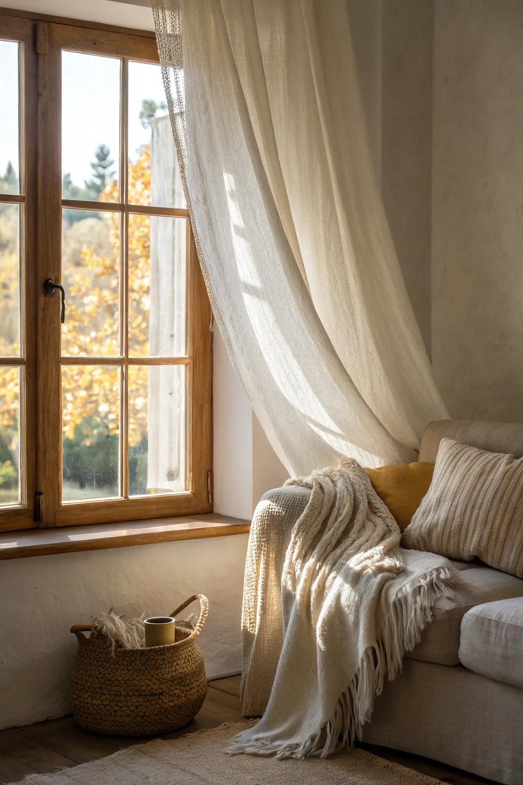 Lightweight and airy textiles fashion a breezy, seaside-inspired sensation.