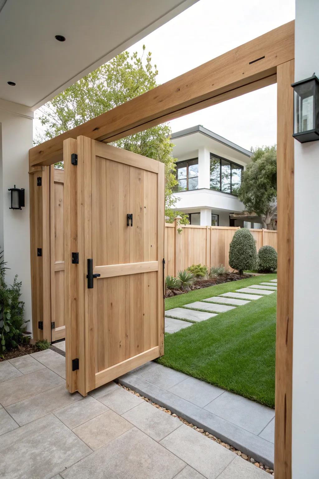 A minimalist blueprint for a streamlined, contemporary entrance.
