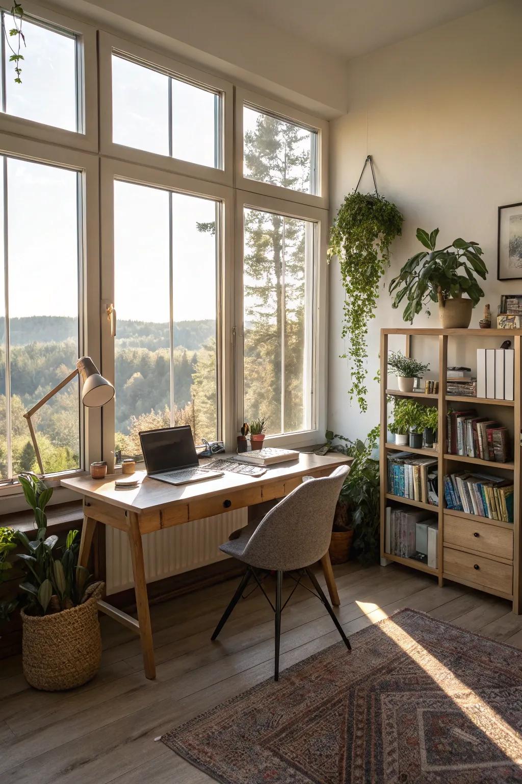 Natural light makes your office space feel open and inviting.
