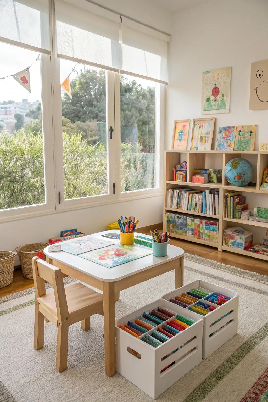 A multipurpose recreational table that fosters ingenuity and cognitive enhancement.
