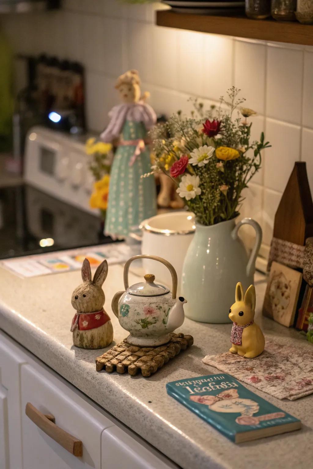 Ornamental objects enrich your kitchen arrangement with persona.