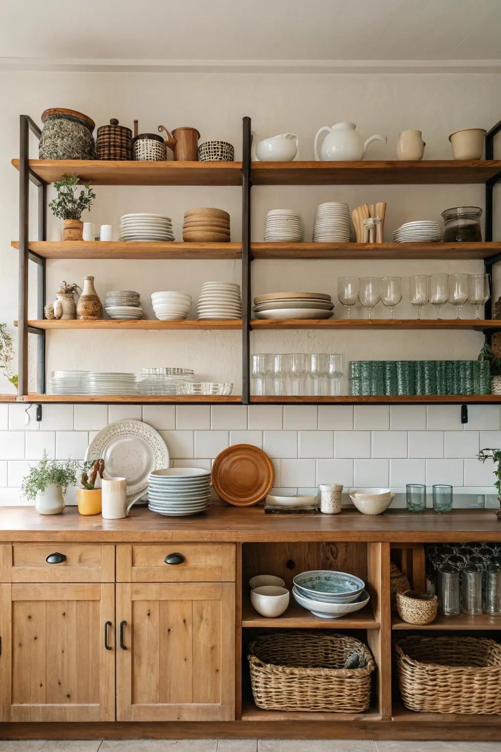 Floating shelves offer practical benefits and highlight personal style.