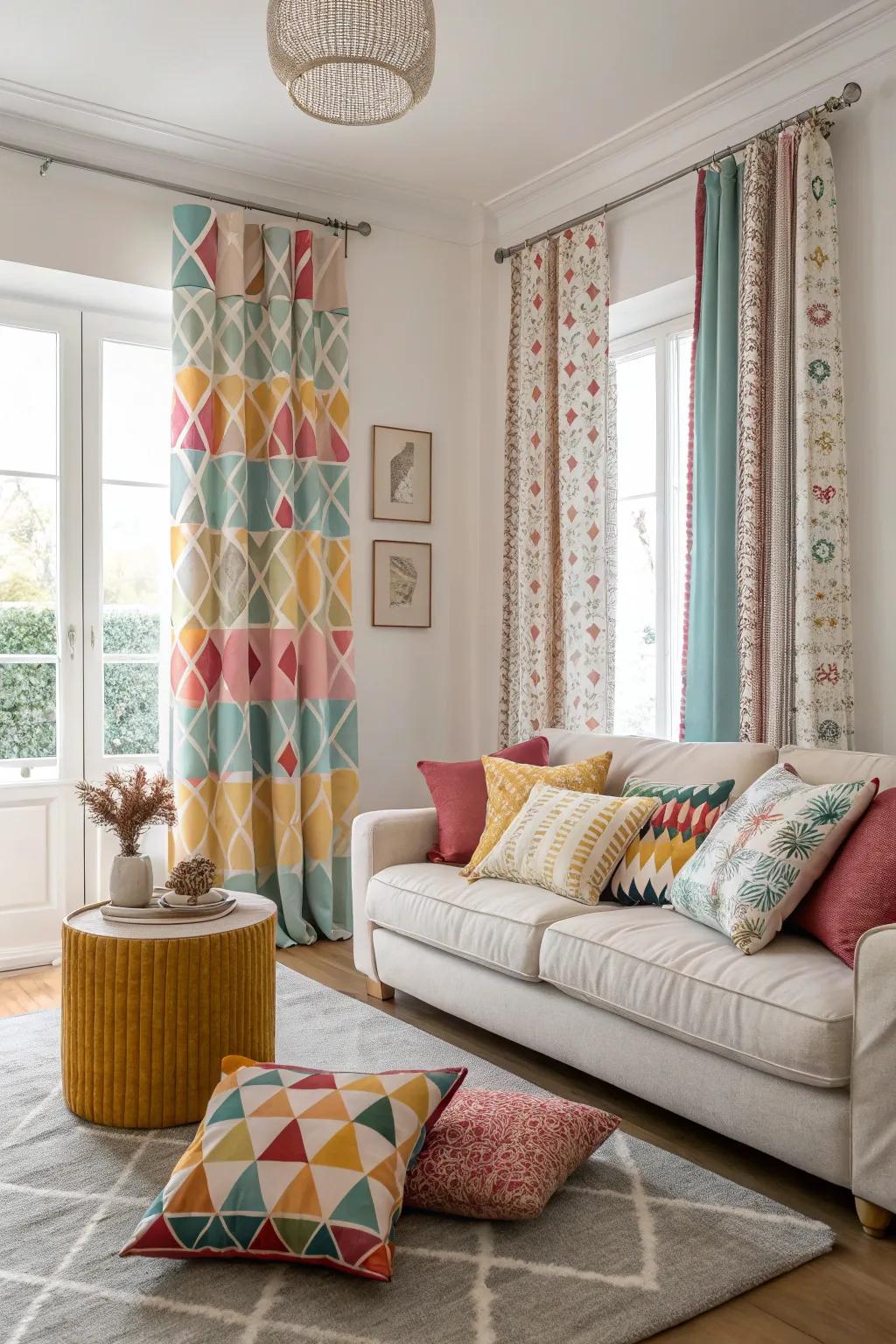 Energize your space with symmetrical patterns.