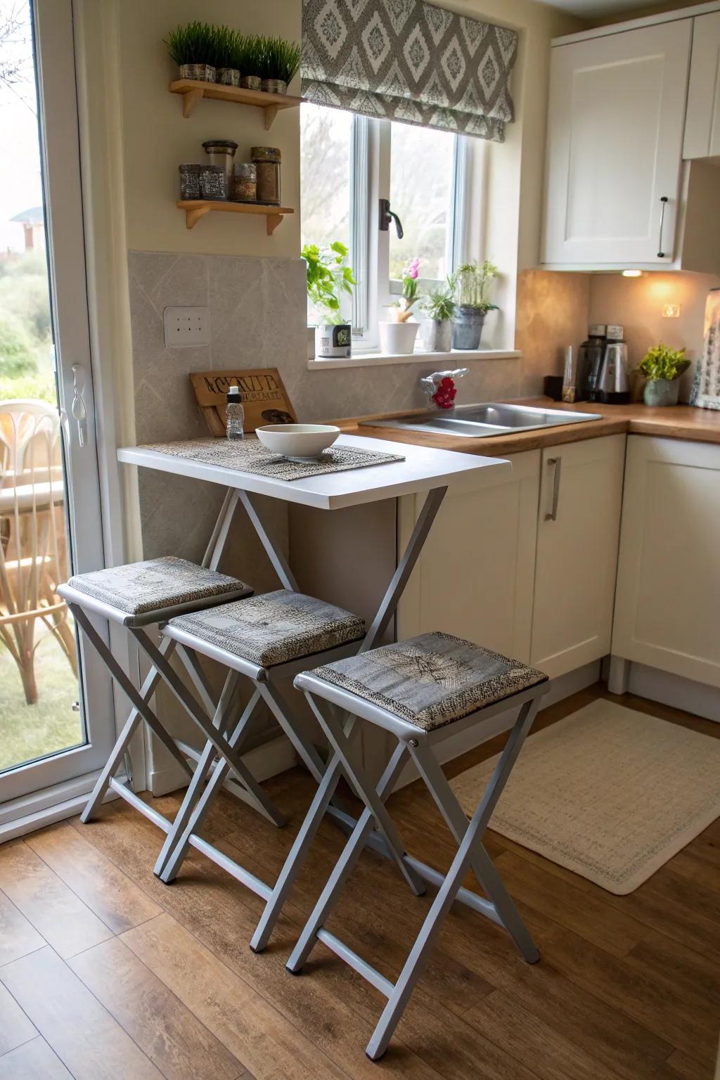 These pub tables are perfect for small spaces, preserving space without compromising style.