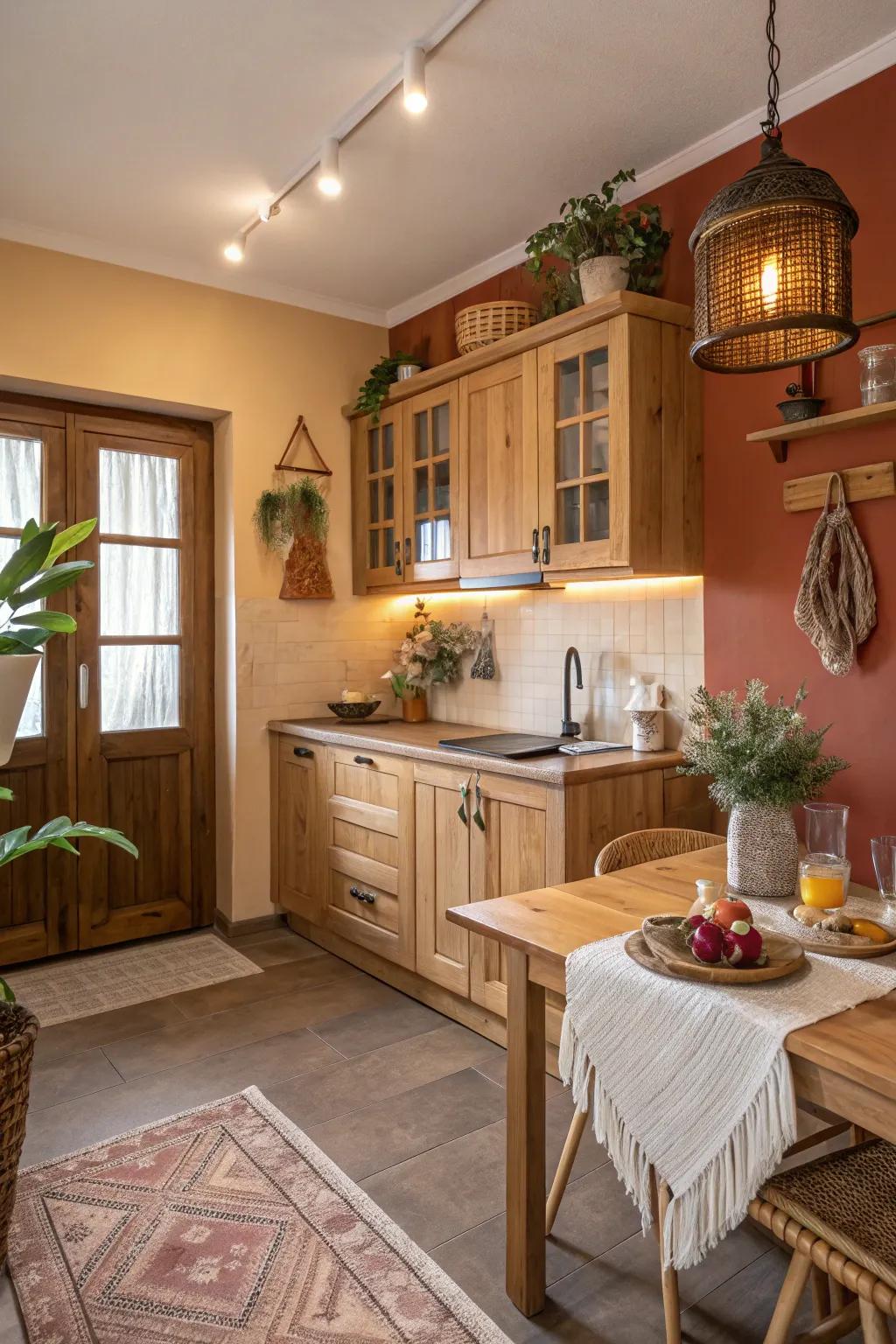 The colors of natural wood bring warmth to any palette.