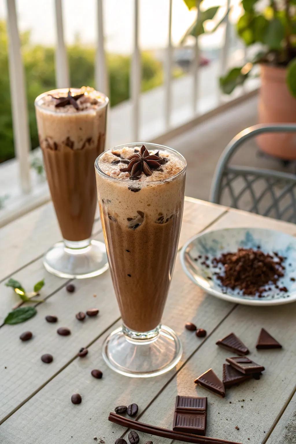 Cocoa Fizz Elixirs: a sparkling toast for two