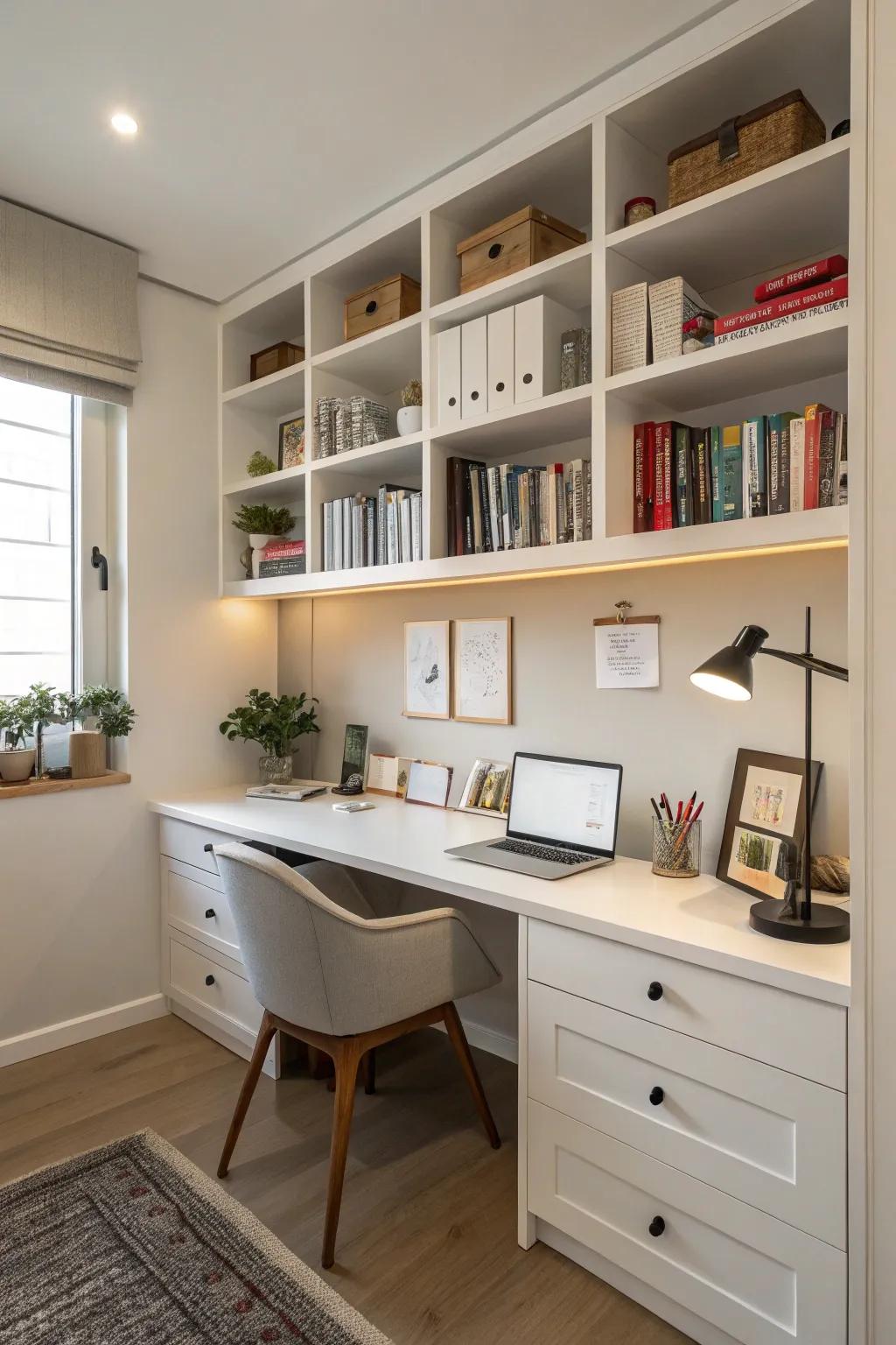 Keeping your space tidy helps clear your mind and boosts efficiency.