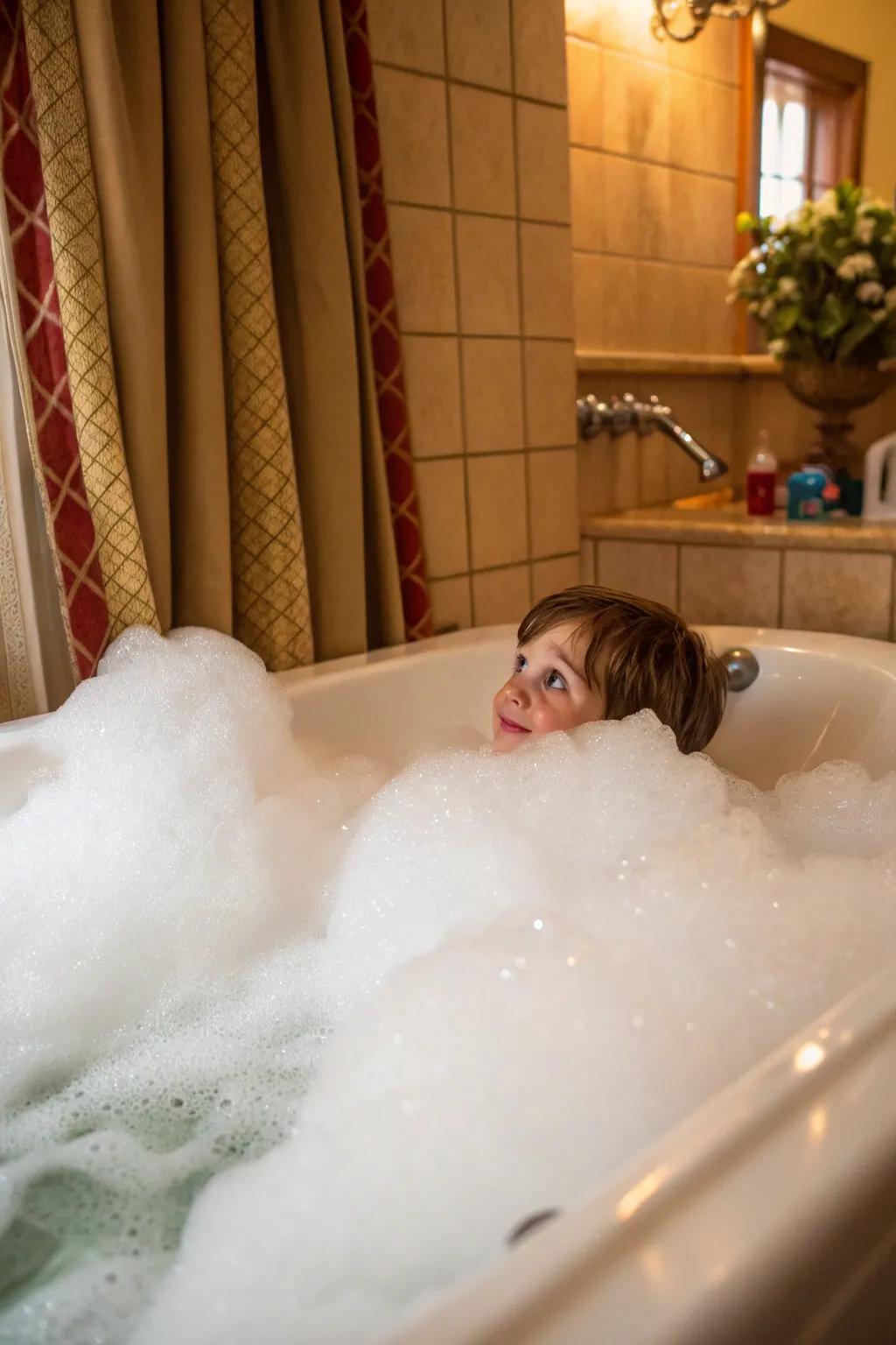 Scale the heights of a bubble mountain for endless fun.