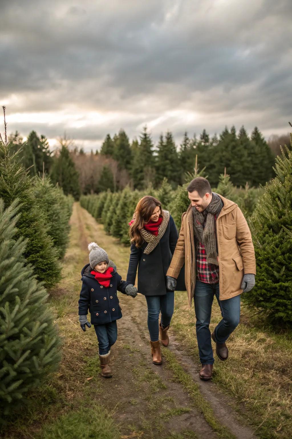 A family tradition at the Christmas conifer farm.