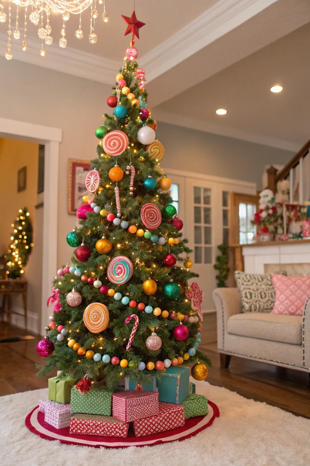 A Sweet Treat theme imbues vibrant amusement into your festive décor.