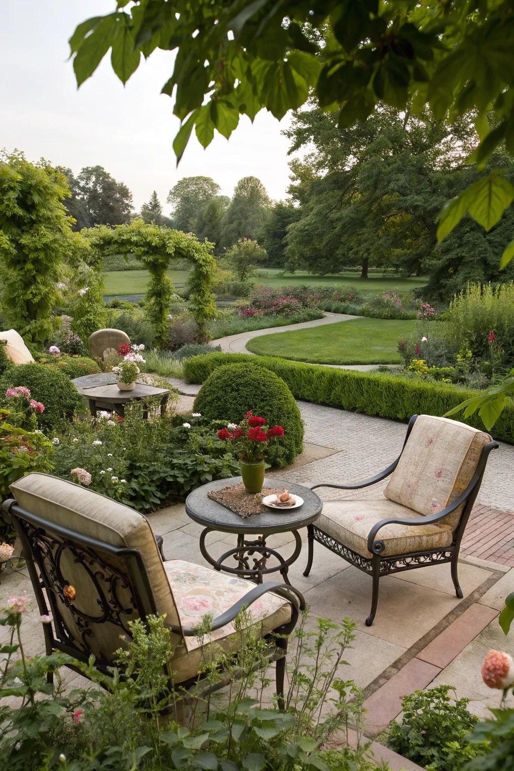 A seating area invites relaxation and conversation.