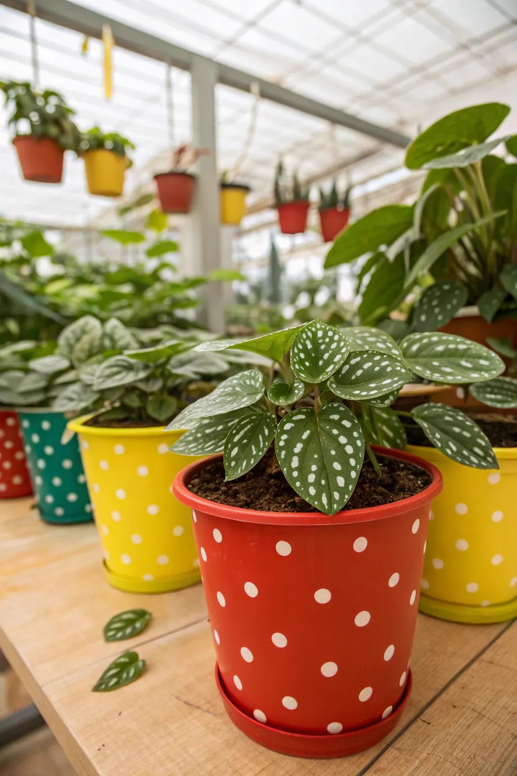 Illuminate your area with the spirited Speckled Wonder Plant.