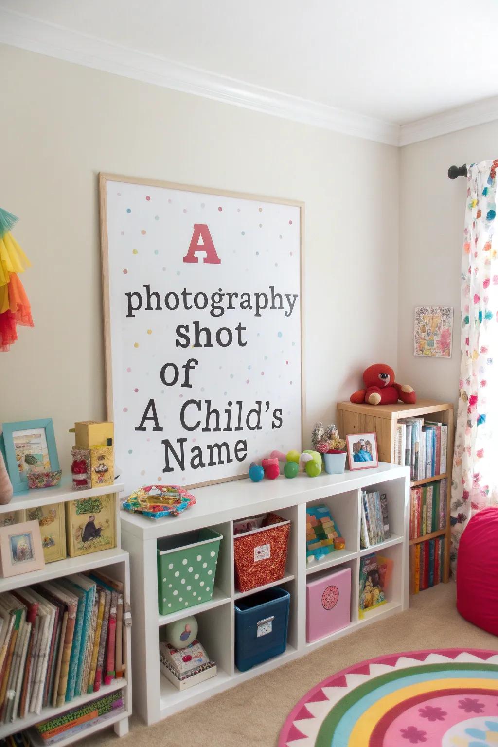 A didactic name sign transforms learning into a playful escapade.