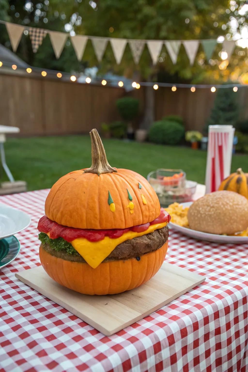 A pumpkin that appears temptingly delicious!