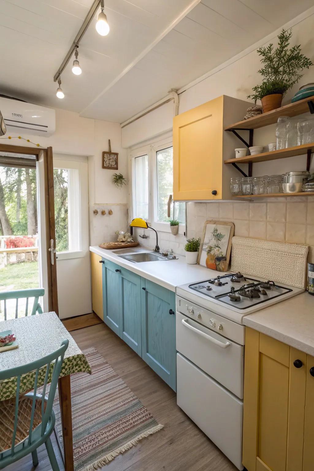 Color can clarify and enhance layout practicality.