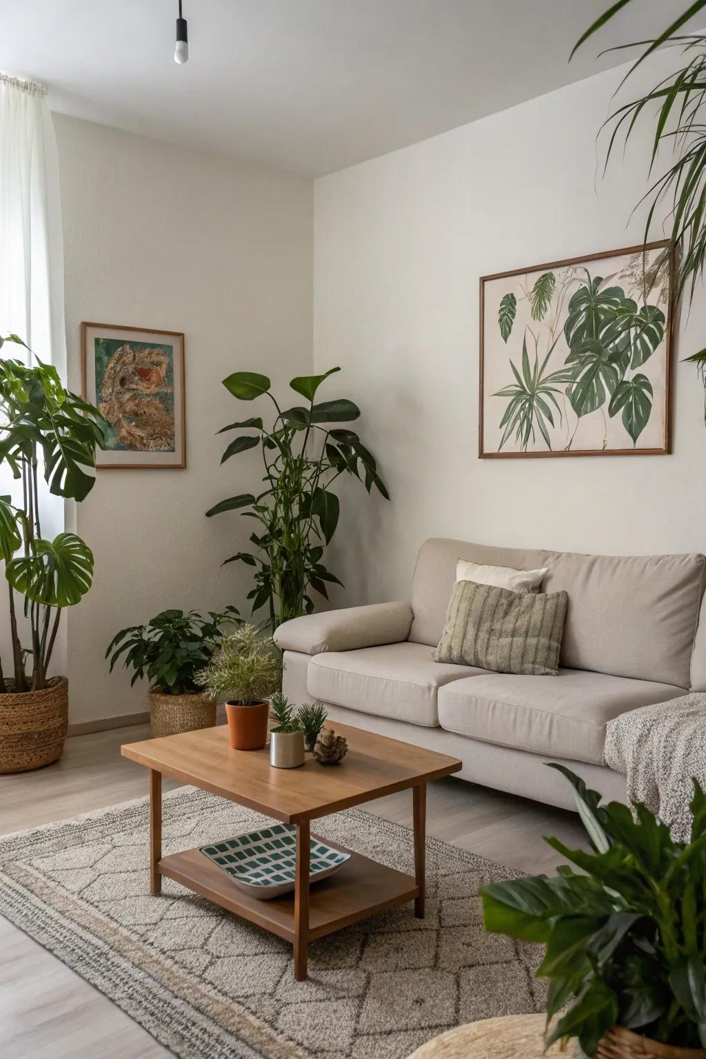 Simple design choices give the space personality without clutter.