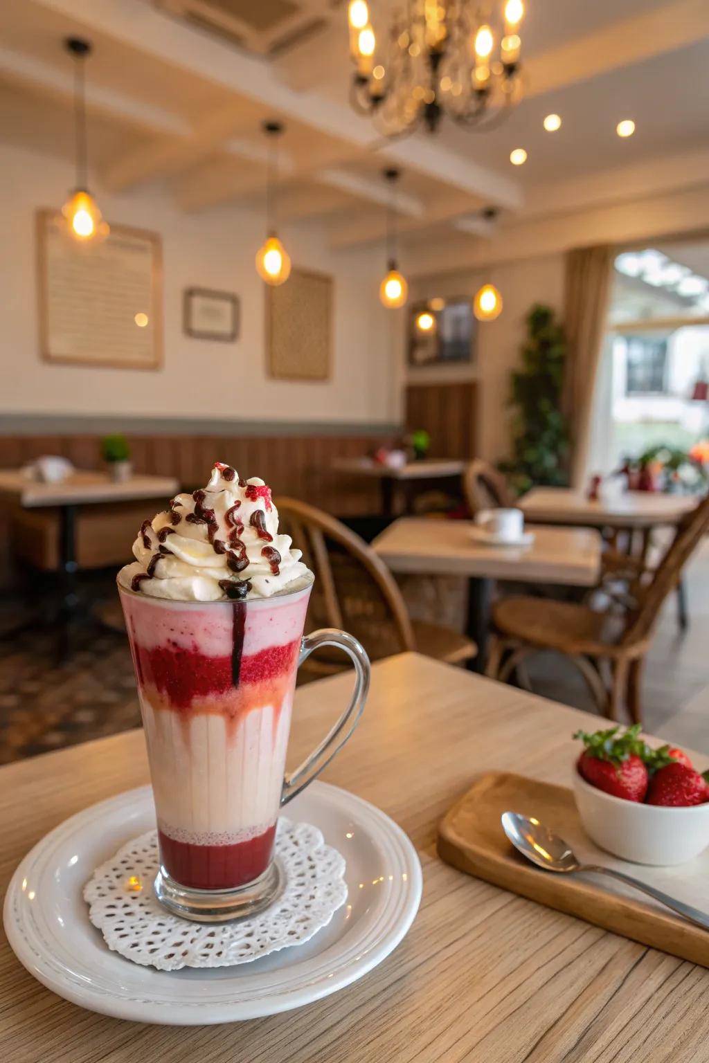 Berry Kissed Cocoa Latte: A liquid dessert dream