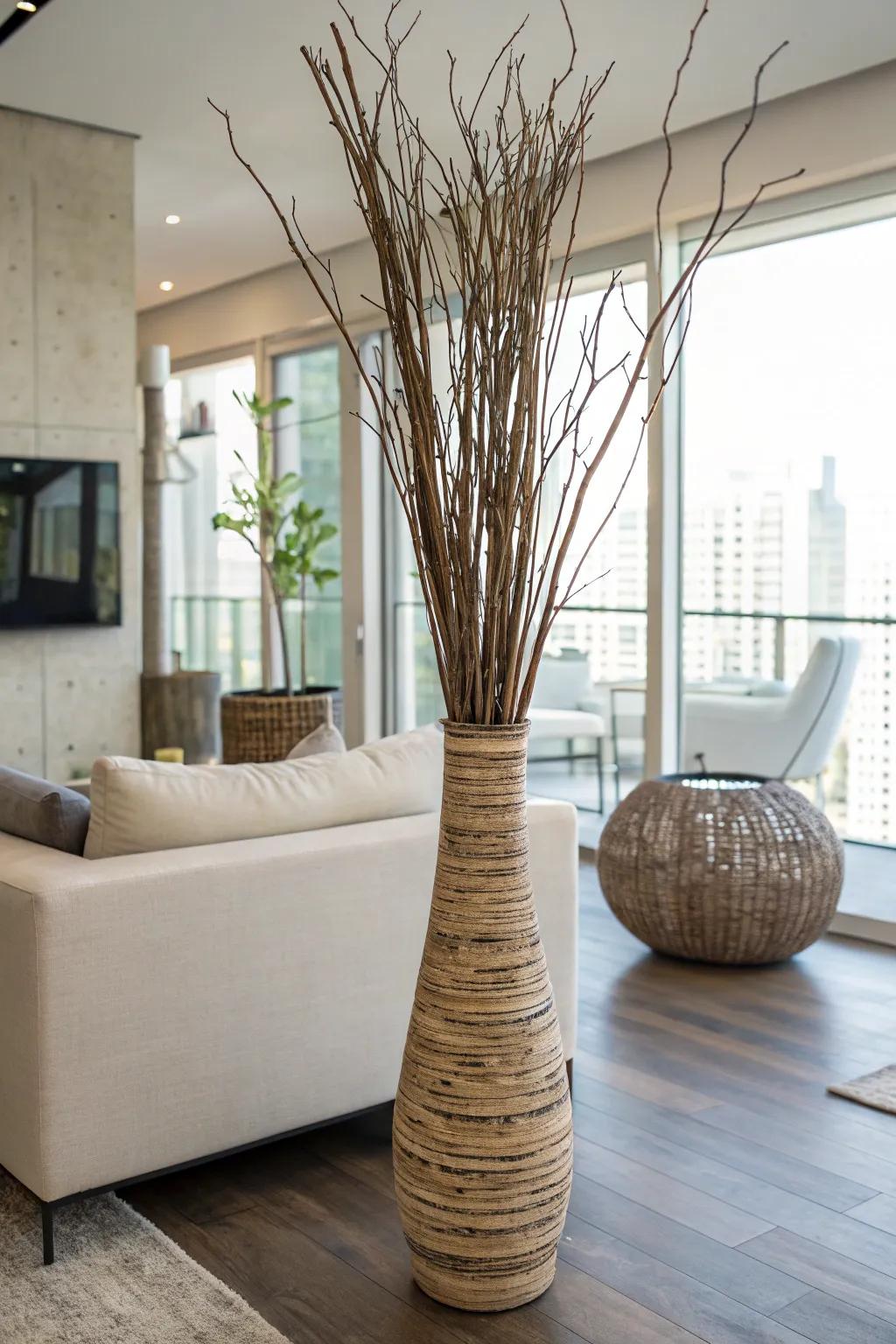 Craft a striking visual with stems and branches.