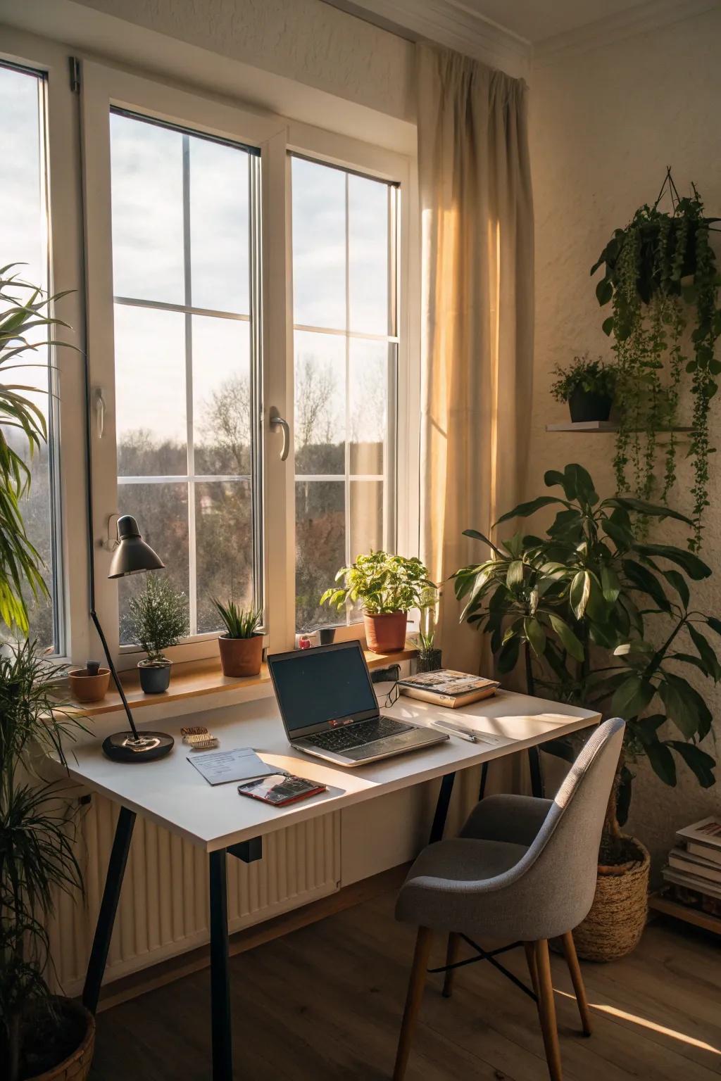 Letting in natural light makes your space and mood brighter.