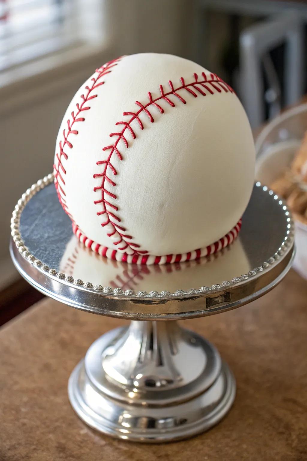 A 3D baseball cake that’s as impressive as it is delicious.