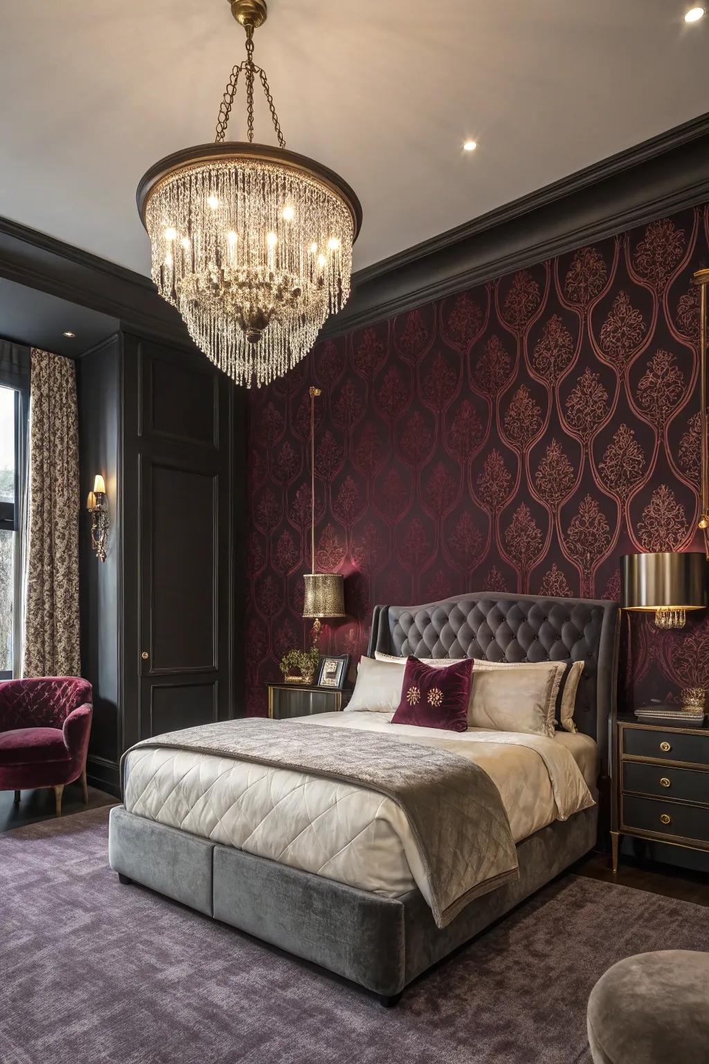 Bold colors bring drama and luxury.