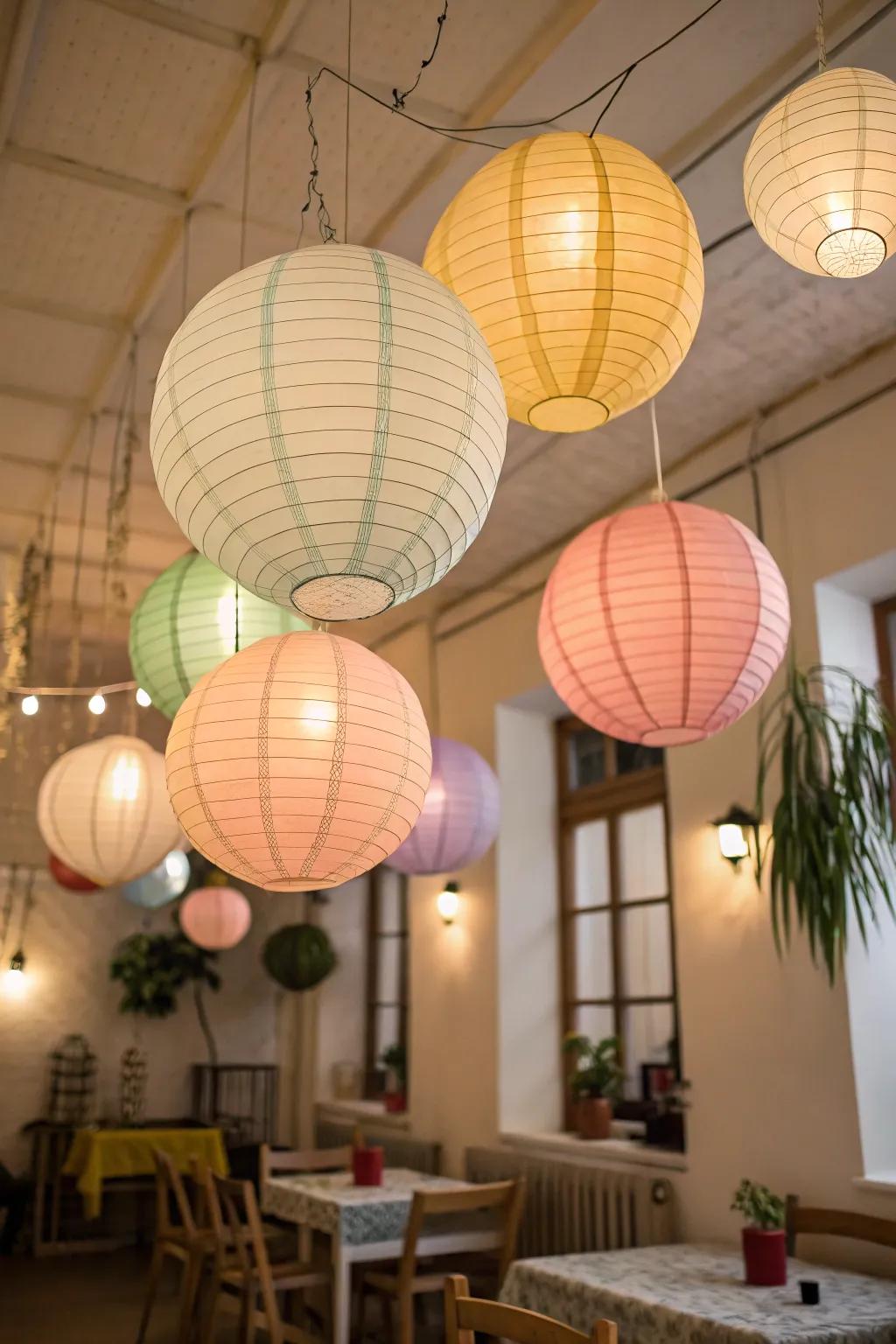 Delightful lights injecting playfulness into the setting