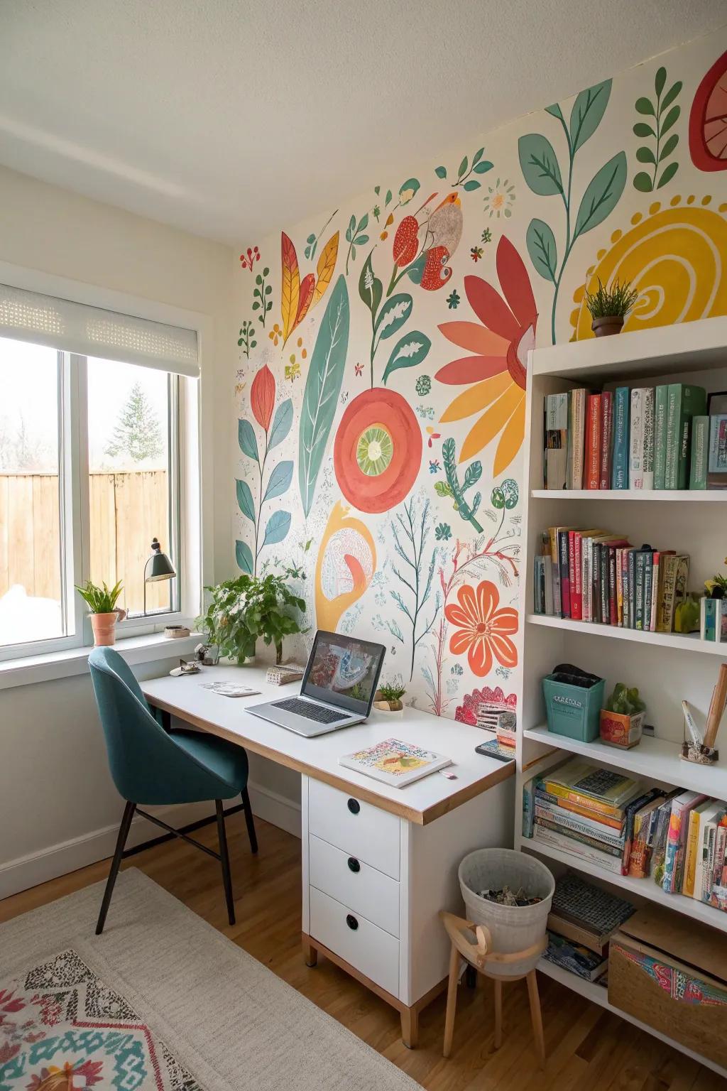Unleash your artistic inclinations with a bespoke mural.
