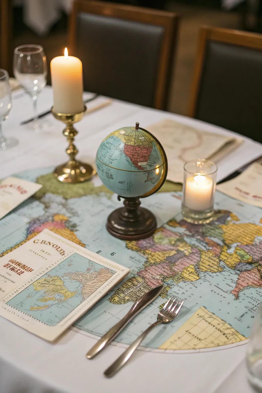 Maps and globes inspire wanderlust.