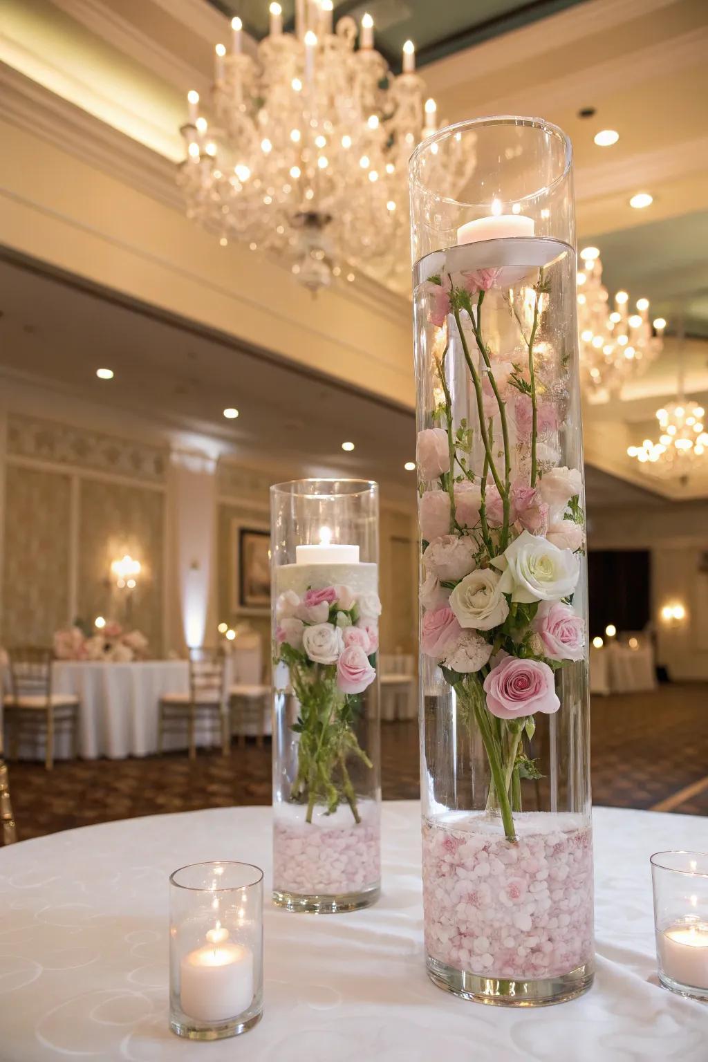 Floating blooms create a heavenly and dreamy vibe