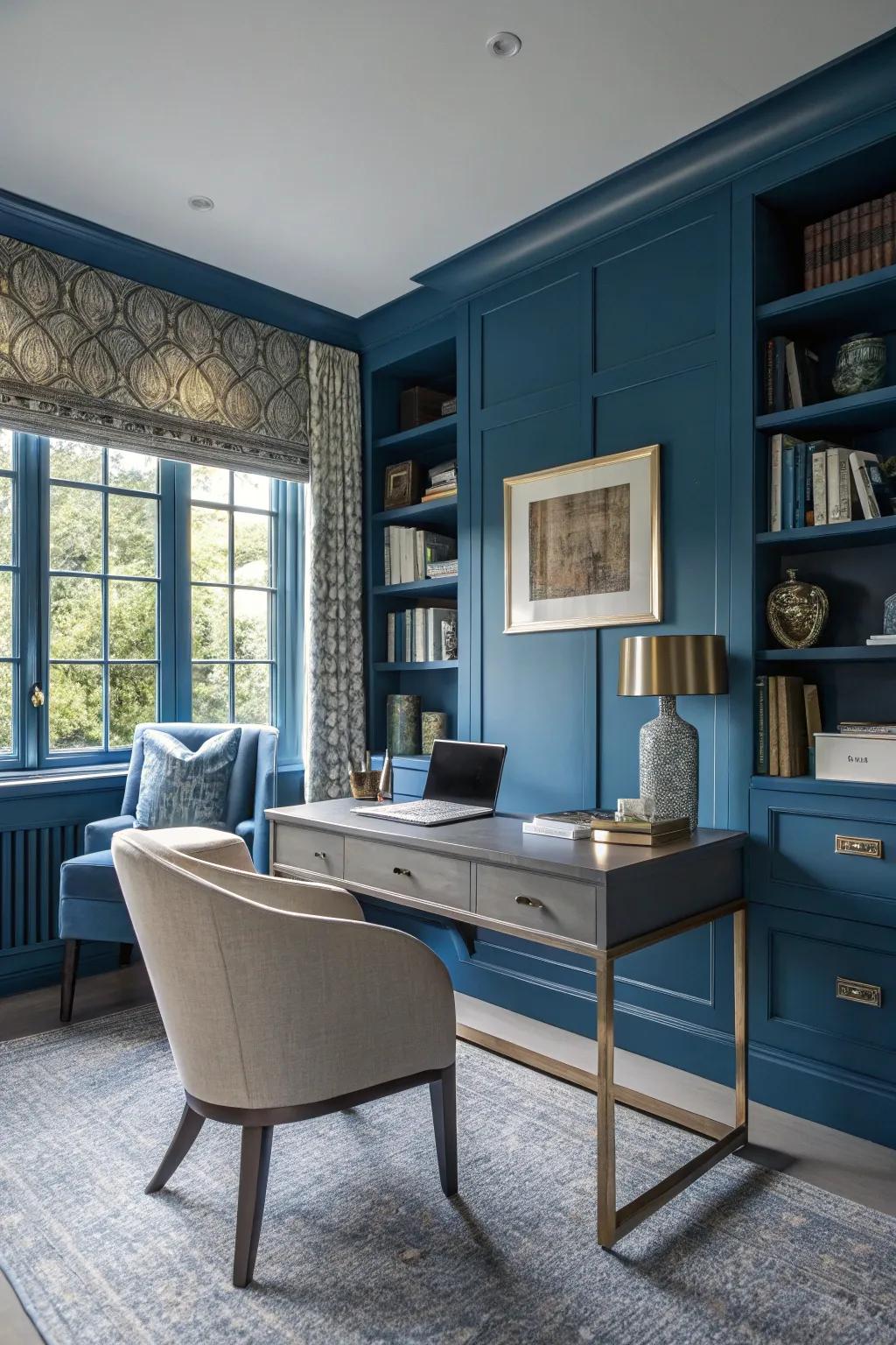 Bold colors can make your office stand out with style.