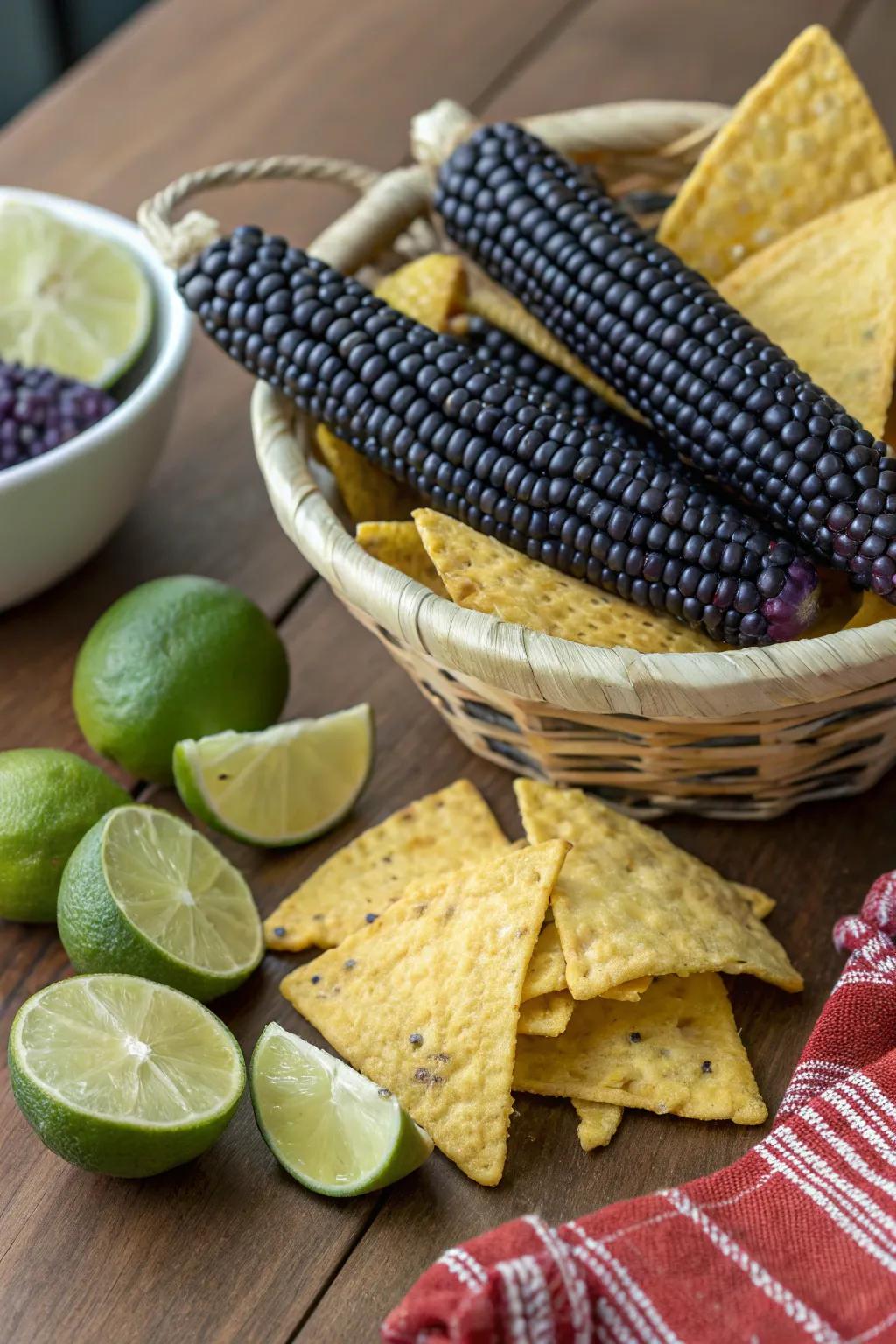 Get into crispy tortilla chips, wonderful for dipping.