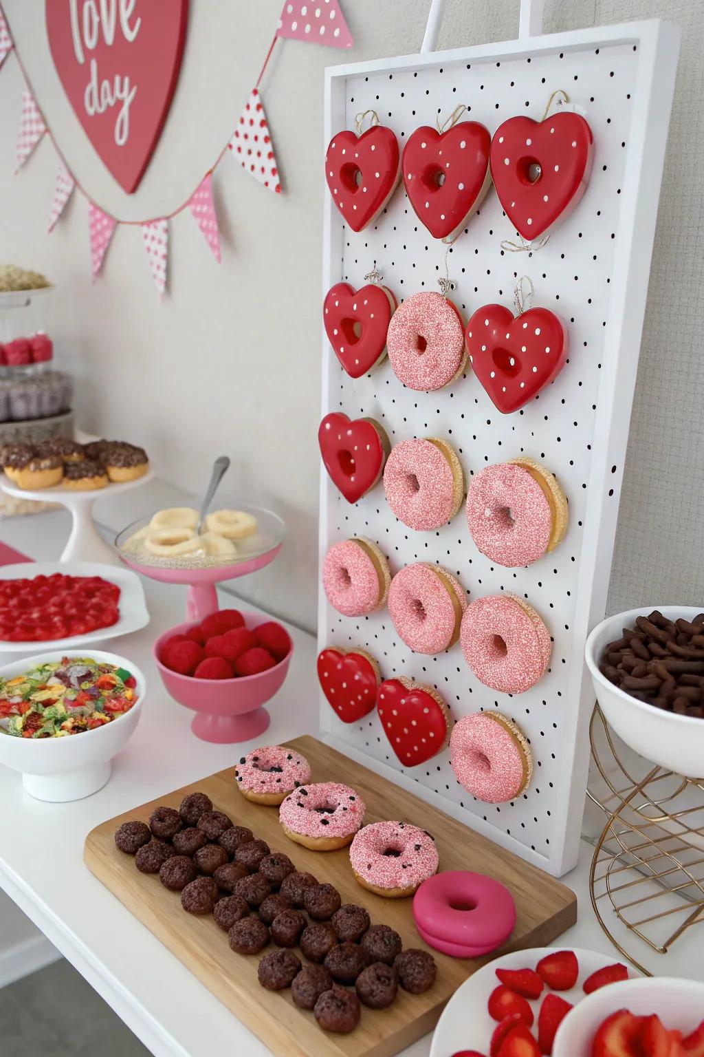 A donut station introduces a sweet indulgence to your party arrangement.